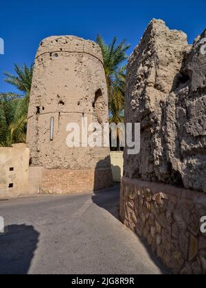 Stadtbummel durch Nizwa, Oman. Stockfoto