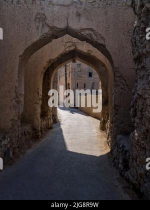 Stadtbummel durch Nizwa, Oman. Stockfoto