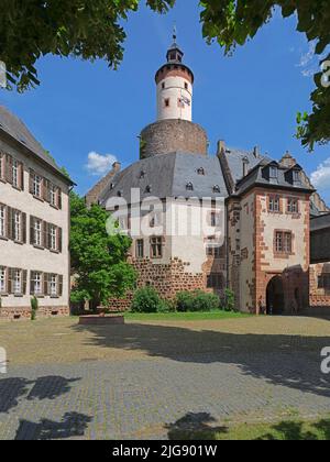 Schloss Büdingen, Hof, Hessen, Deutschland Stockfoto