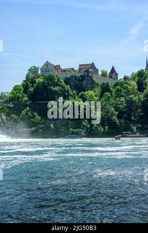 Schweiz, Schloss Laufen am Rheinfall. Stockfoto