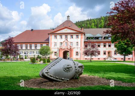 Deutschland, Baden-Württemberg, Schwarzwald, St. Blasien, Oberhaupt des Hl. Blasius, Bischof und Märtyrer, schutzpatron und Namensgeber der Stadt. Stockfoto