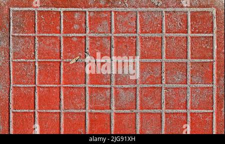 Rote metallische Oberflächenstruktur Hintergrund Stockfoto