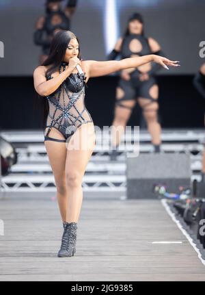 Megan Thee Stallion tritt beim Wireless Festival im Finsbury Park in