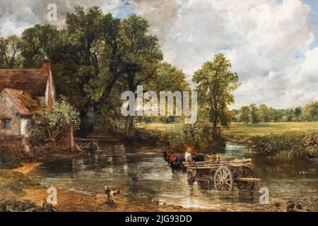 Gemälde mit dem Titel "Das Heu Wain" von John Constable datiert 1821 Stockfoto