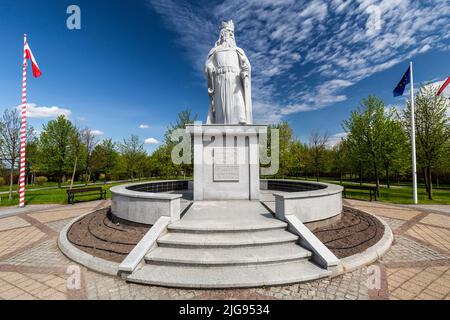 Europa, Polen, Woiwodschaft Kujawien-Pommern, Kowal - Denkmal Kasimir III. Der große Stockfoto