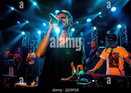 Los Cafres - die Reggae-Band in einer Live-Show in Argentinien Stockfoto