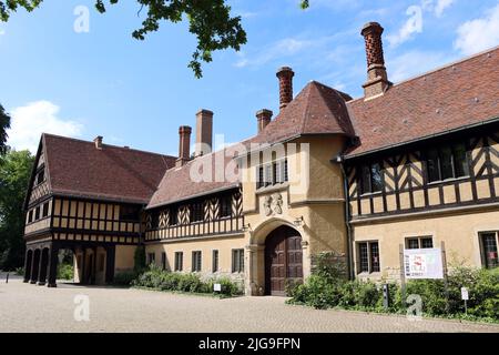 Schloss Cecilienhof, Ort der Potsdamer Konferenz 1945, Brandenburg, Deutschland, Potsdam Stockfoto