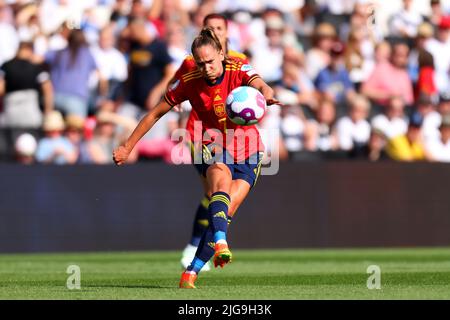 8.. Juli 2022, Stadium MK, Milton Keynes, Bucks, England: Womens European International Football Tournament; Spanien gegen Finnland: Irene Guerrero aus Spanien Credit: Action Plus Sports Images/Alamy Live News Stockfoto