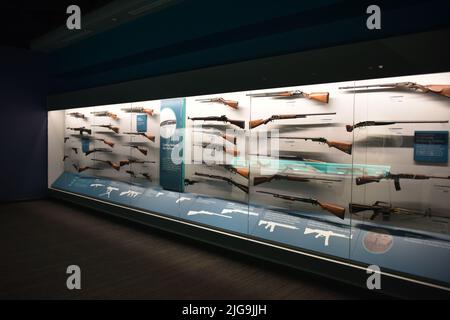 Cody, WY. USA. 5/22/2022. Buffalo Bill Zentrum des Westens (formal>Buffalo Bill Historical Center). 5 Museen: Stockfoto