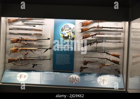 Cody, WY. USA. 5/22/2022. Buffalo Bill Zentrum des Westens (formal>Buffalo Bill Historical Center). 5 Museen: Stockfoto