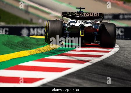 Spielberg, Österreich, 08.. Juli 2022, Pierre Gasly aus Frankreich tritt für die Scuderia AlphaTauri an. Qualifying, Runde 11 der Formel-1-Meisterschaft 2022 Stockfoto