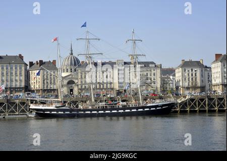 Belem Boot in Nantes, Frankreich Stockfoto