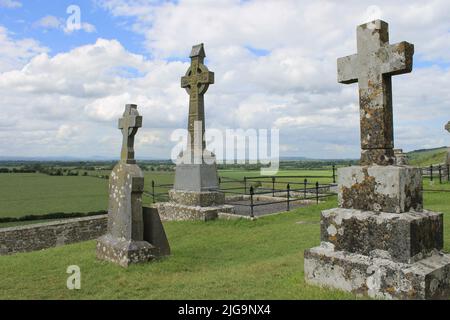 Rock of Cashel Cemetery, County Tipperary, Irland Stockfoto