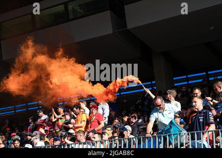 Spielberg, Österreich. 08.. Juli 2022. Unterstützer während des Großen Preises von Österreich 2022 - Qualifying, Formel-1-Meisterschaft in Spielberg, Österreich, Juli 08 2022 Quelle: Independent Photo Agency/Alamy Live News Stockfoto