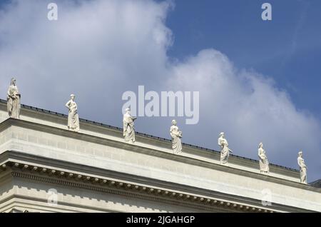 graslin Theater, Statue und Skulptur in Nantes, Frankreich Stockfoto