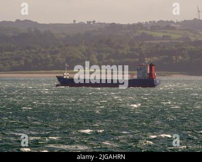 Das Schiff NAOS (IMO: 9136137, MMSI 305269000) ist ein General Cargo Ship, das 1996 gebaut wurde und derzeit unter der Flagge von Antigua & & Barbuda segelt. Stockfoto