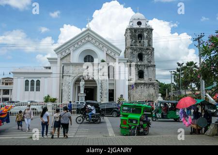 Tagbilaran, Philippinen - 2022. Juni: Blick auf die Kathedrale von Tagbilaran am 26. Juni 2022 in Tagbilaran, Bohol, Philippinen. Stockfoto