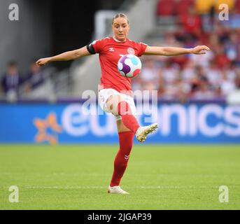 08 Jul 2022 - Deutschland gegen Dänemark - UEFA Women's Euro 2022 - Gruppe B - Brentford Community Stadium die dänische Sanne Troelsgaard während des UEFA Women's Euro 2022-Spiels gegen Deutschland Bildnachweis: © Mark Pain / Alamy Live News Stockfoto