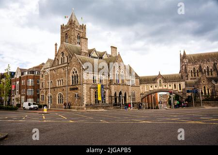 Dublin, Irland - 22. Mai 2022: Christ Church Cathedral im Zentrum von Dublin, Irland. Stockfoto