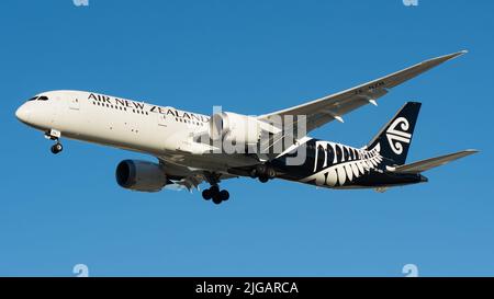 Air New Zealand Boeing 787 Dreamliner ZK-NZN Stockfoto