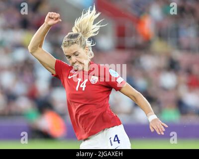 SOUTHAMPTON ENGLAND - JULI 07 : Ada Hegerberg aus Norwegen beim Finale der Europameisterschaft der Frauen 2022 der Gruppe A zwischen Norwegen und No Stockfoto