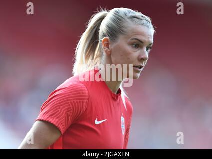 SOUTHAMPTON ENGLAND - JULI 07 : Ada Hegerberg aus Norwegen beim Finale der Europameisterschaft der Frauen 2022 der Gruppe A zwischen Norwegen und No Stockfoto