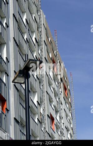 Gebäude in Nantes, zeitgenössische Architektur Stockfoto