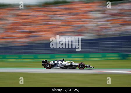 9.. Juli 2022, Red Bull Ring, Spielberg, Formel 1 BWT Grand Prix von Österreich 2022, im Bild Yuki Tsunoda (JPN), Scuderia AlphaTauri Stockfoto