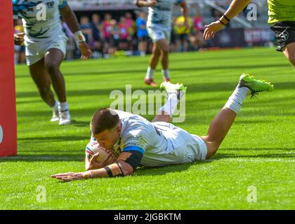 Newcastle, Großbritannien. 09.. Juli 2022. Magic Weekend 2022, Wakefield V Toulouse at St James Park, Newcastle Credit: Craig Cresswell/Alamy Live News Stockfoto