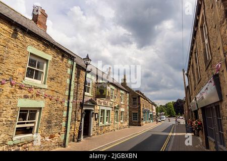 Das Black Bull Public House in Middle Street, Corbridge, Northumberland, England Stockfoto