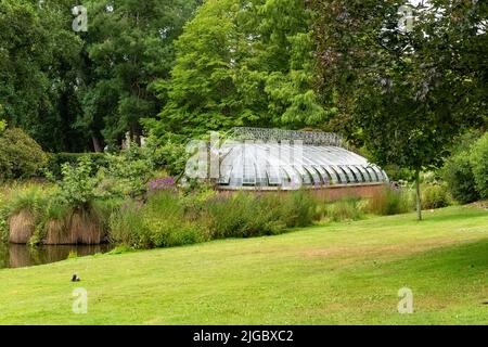 Nantes in Frankreich, Gewächshaus im Jardin des Plantes, einem Garten in der Stadt Stockfoto