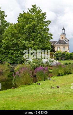 Nantes in Frankreich, Gewächshaus im Jardin des Plantes, einem Garten in der Stadt Stockfoto