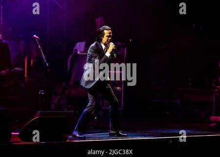 Verona Italien 4 juli 2022 Nick Cave & The Bad Seeds live in der Arena di Verona © Roberto Finizio / Alamy Live News Stockfoto