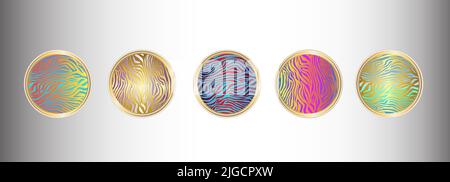 Set von Instagram Highlights Stories Cover-Icons. Stock Vektor