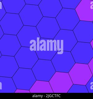 Geometrie Hexagon Wand Textur Hintergrund mehrfarbige Wabenmuster Tapete Stockfoto