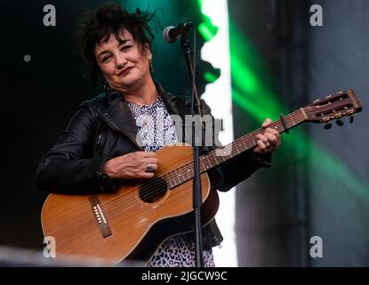 Edinburgh, Großbritannien. 09.. Juli 2022. Castle Concert - Deacon Blue 09/07/2022 Pic Shows: Deacon Blue treten im Edinburgh Castle auf. Quelle: Ian Jacobs/Alamy Live News Stockfoto