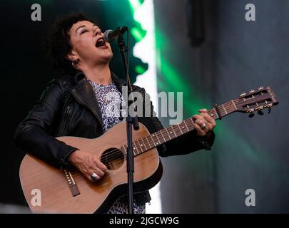 Edinburgh, Großbritannien. 09.. Juli 2022. Castle Concert - Deacon Blue 09/07/2022 Pic Shows: Deacon Blue treten im Edinburgh Castle auf. Quelle: Ian Jacobs/Alamy Live News Stockfoto