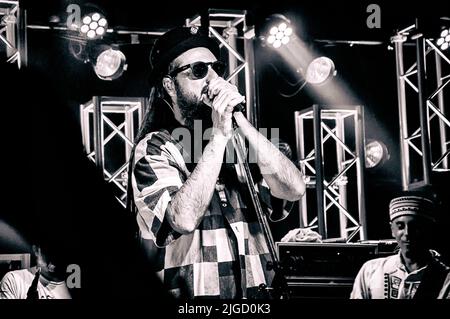 Nonpalidece - die Reggae-Band in einer Live-Show in Argentinien Stockfoto