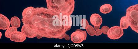 Monkeypox-Virus, Illustration Stockfoto