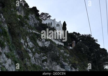 Capri - Scorcio di Villa San Michele dalla strada Provinciale Stockfoto