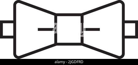 Vektor-Design mit Symbol für Krawatte Stock Vektor