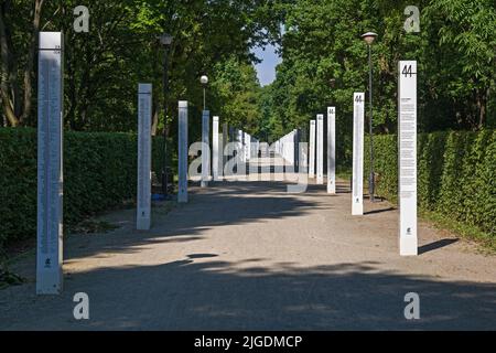 Warschauer Aufständischen Park (Park Powstańców Warszawy) im Wola Bezirk der Warschauer Stadt in Polen. Stockfoto