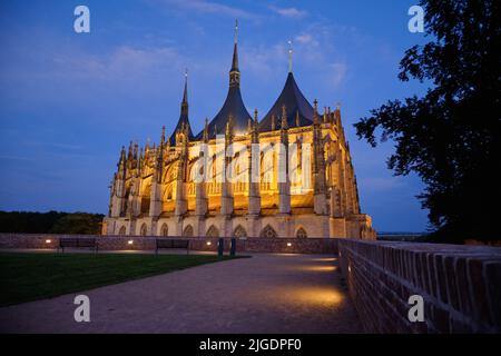 St. Barbara's Church in Kutna Hora, Tschechische Republik Stockfoto