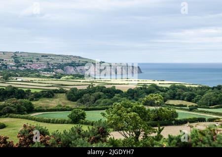 In ganz Großbritannien - Robin Hoods Bay, Cleveland Way, North Yorkshire Stockfoto