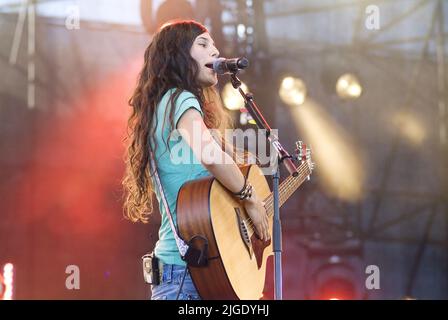 Wien, Österreich. 27. Juni 2010. Anna F. beim Donauinselfest Stockfoto