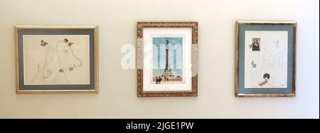 Im Inneren des Serralves Museums in Porto - Joan Miro Ausstellung Stockfoto