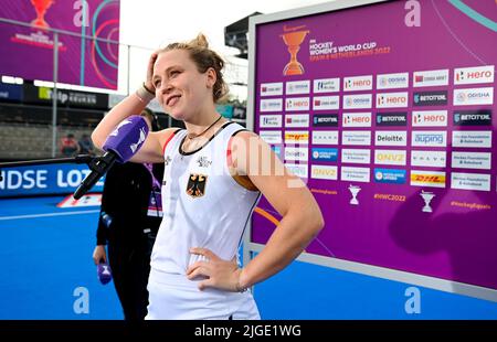 Hockey, Damen: WM, Deutschland - Südafrika, Crossover 7. Der Spieltag Deutschland gewann mit 1-0 und rückt ins Viertelfinale vor. Bild: Nike Lorenz (C) POTM Stockfoto