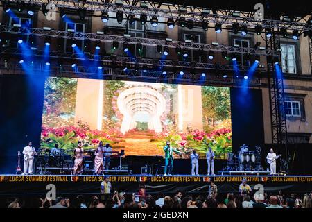 concerto di John Legend al Lucca Summer Festival, italia Stockfoto