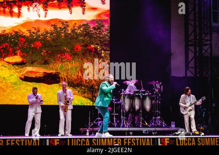 concerto di John Legend al Lucca Summer Festival, italia Stockfoto