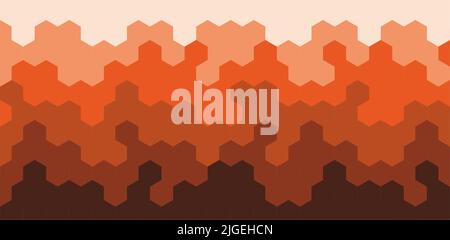 Illustration eine Abstraktion von Sechsecken. Hintergrund für das Design. Mehrfarbiger Hintergrund. Stock Vektor